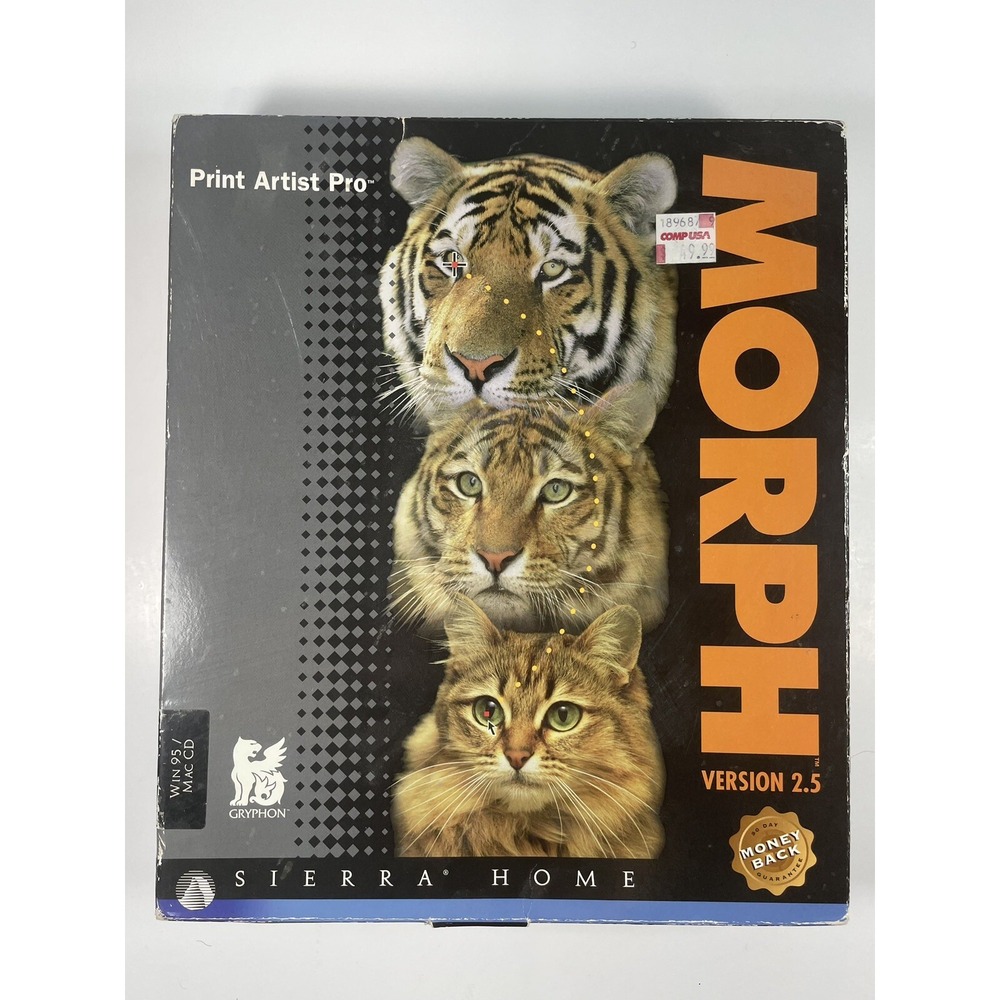 Morph (Ver. 2.5)Print Artist Pro by Sierra Home (1998,PC)Image Editing